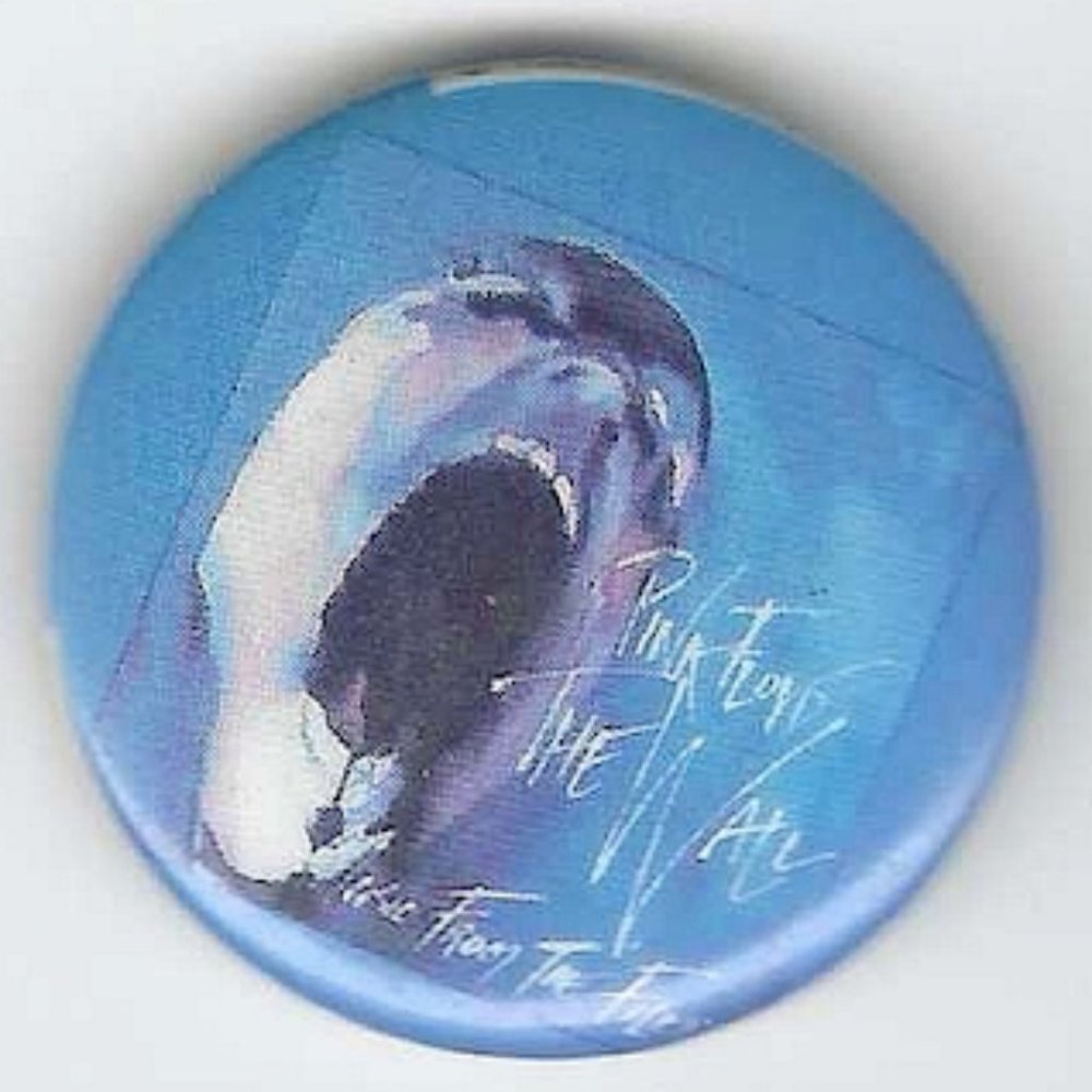 Vintage 1982 Pink Floyd 'The Wall' Original Film Promo Pin by Personalities Inc.
